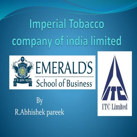 Imperial tobacco company of india limited