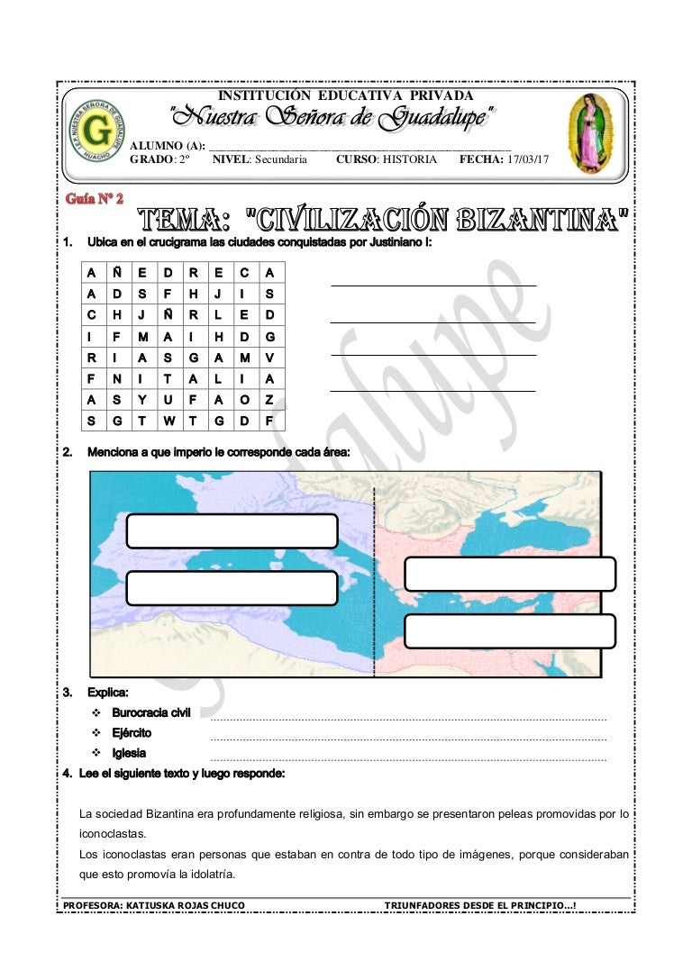 Ficha De Trabajo Imperio Bizantino Practica Imperio Bizantino Images