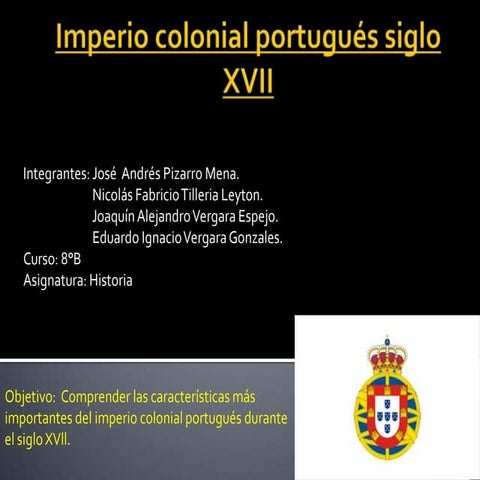 Imperio colonial portugués siglo xvii