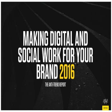 Impero Anti Trend Report 2016