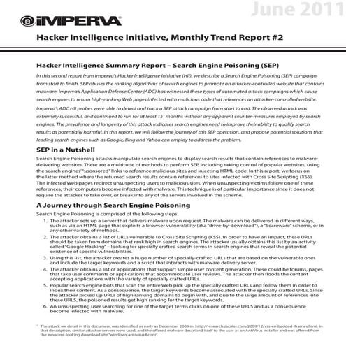 Search Engine Poisoning