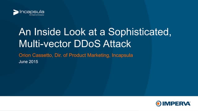 An Inside Look at a Sophisticated, Multi-vector DDoS Attack