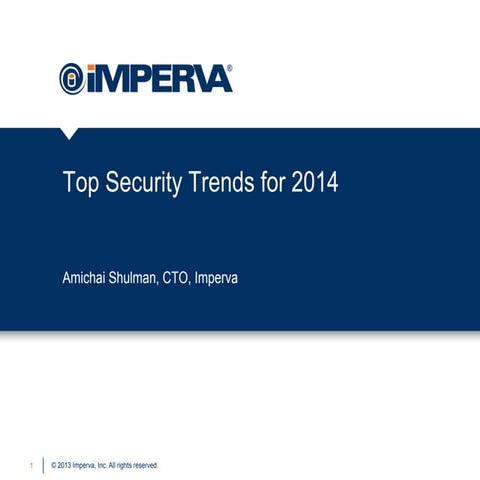 Top Security Trends for 2014