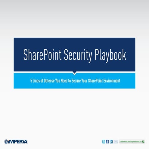 SharePoint Security Playbook [eBook]
