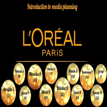 Media Planning for L'Oréal