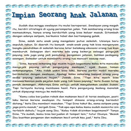 Cerpen: Impian Seorang Anak Jalanan