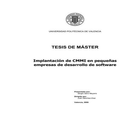 Implantación de cmmi en pequeñas