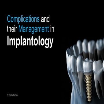 Implant complications | PPTX