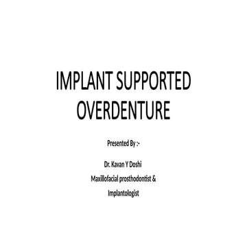 prosthetic options in implant | PPTX