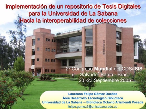 Implementación de un Repositorio de Tesis Digitales para la Universidad de La...