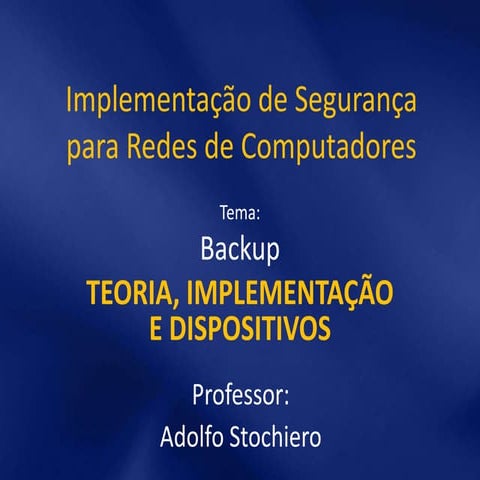 Implementação de segurança para redes de computadores