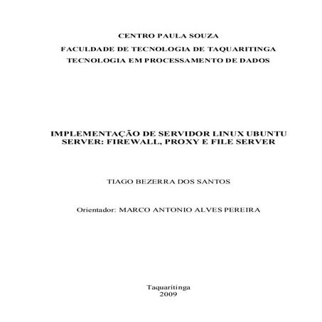 Implementação de Servidor Linux Ubuntu Server | PDF