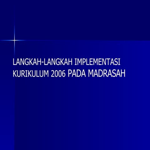 Implementasi Ktsp Pd Madrasah