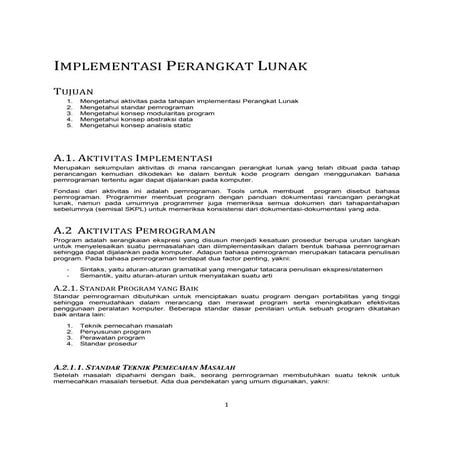 Implementasi perangkat-lunak