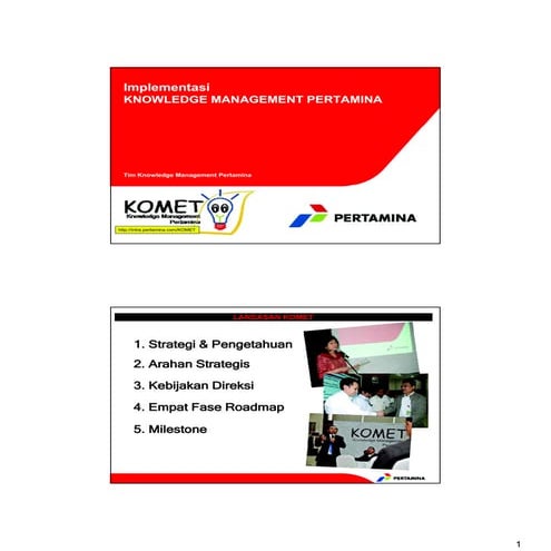 Implementasi km di pertamina