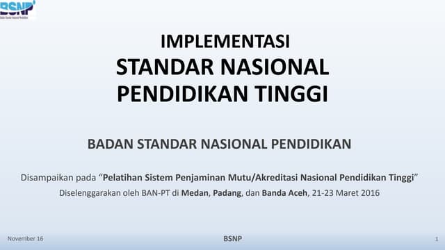 Indonesian Accreditation dan Quality Assurance | PPT