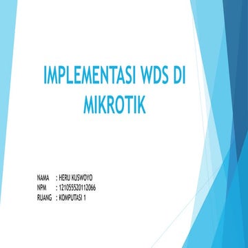 Implementasi wds di mikrotik