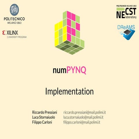 5. numPYNQ - Implementation