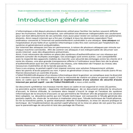 Implementation d'un portail captif  cas de pfsense produit par bamba bamoussa 