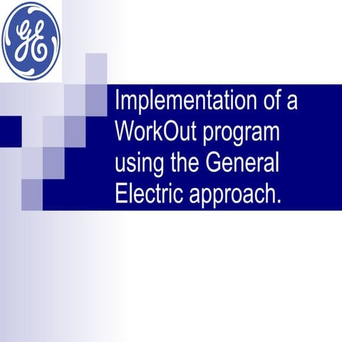 Implementing a Work Out Program Using The General Electric Approach