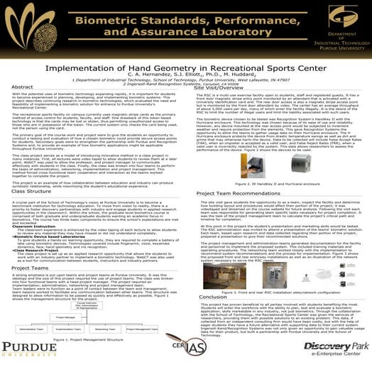(2005) Implementation Of Hand Geometry In Recreation Sports Center