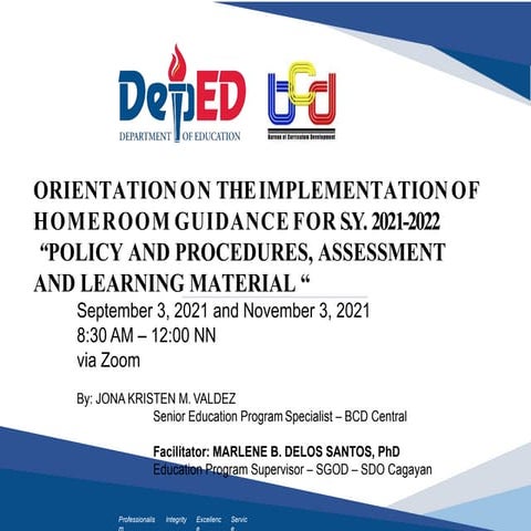 Implementation of Homeroom Guidance for  SY 2021-2022-M Marlene.pptx