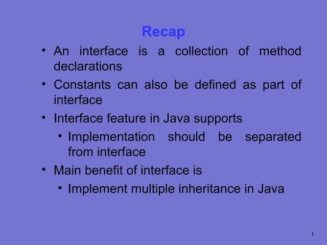 Implementation of interface9 cm604.30