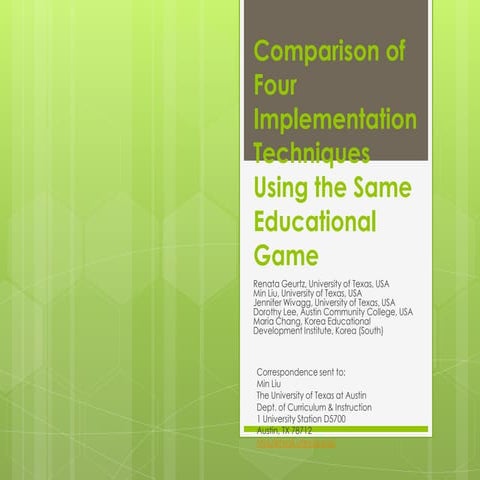 Implementation practices of 4 teachers