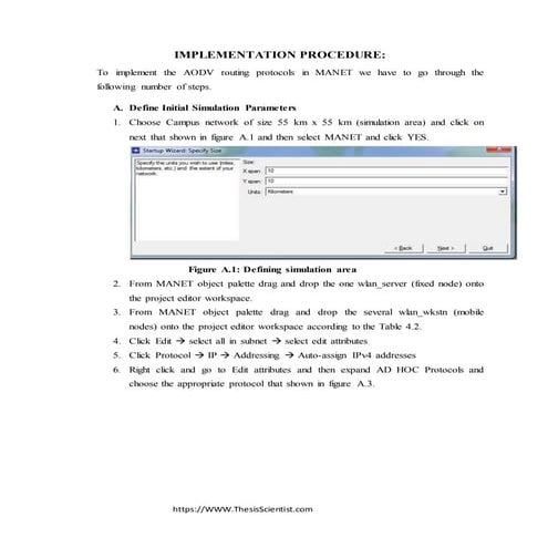 Implementation procedure of OPNET, and Qualnet