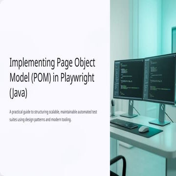 What is Page Object Model (POM) in Playwright Automation.pdf