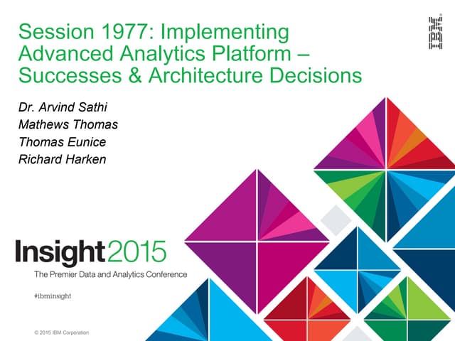 Implementing Advanced Analytics Platform