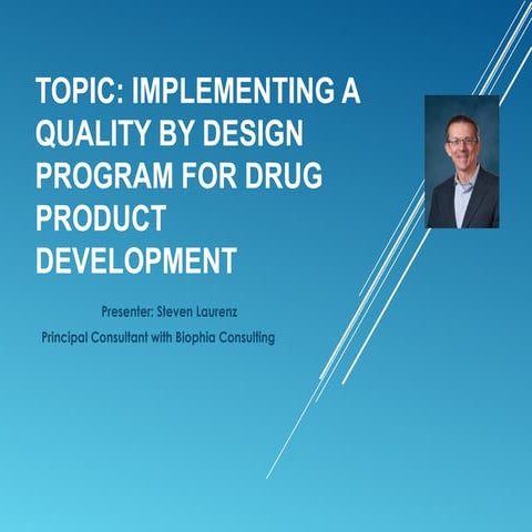 Implementing a QbD program for linkedin