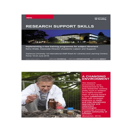Implementing a research skills programme for subject librarians, gb
