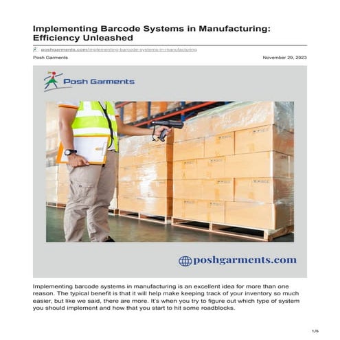 Implementing Barcode Systems in Manufacturing Efficiency Unleashed.pdf