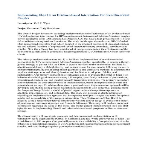 Implementing eban ii