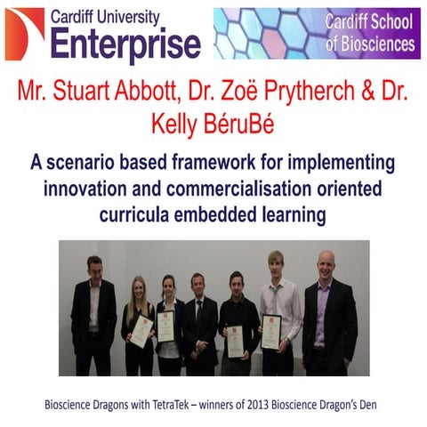 Implementing innovation and commercialisation - Stuart Abbott, Zoë Prytherch and Kelly BéruBé