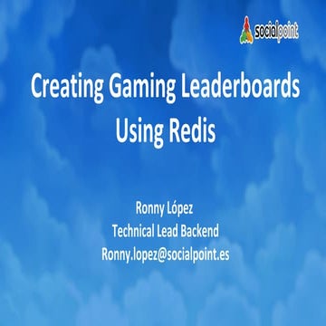 Creating Game Leaderboards with Redis