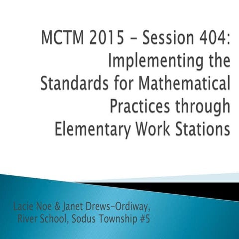 Implementing CCSS Math Practices