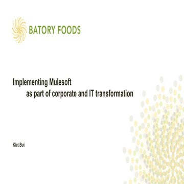 Batory Foods: Our Path To Digital Transformation