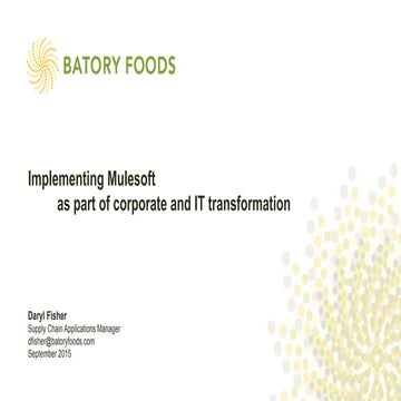 Batory Foods: Our Path To Digital Transformation
