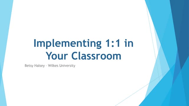 Implementing Onetoone Ppt Implementing Onetoone Ppt