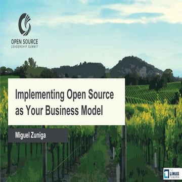 Implementing open source as your business model