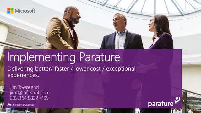 Implementing Parature, by Microsoft Webinar Presented by InfoStrat