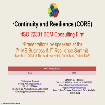 Implementing a Risk Management System based on the ISO 31000