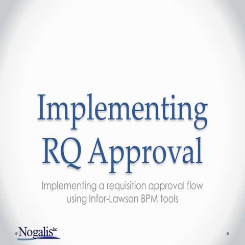 Implementing Requisition Approval