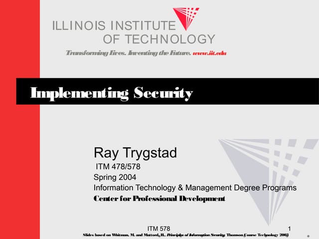 Implementing security