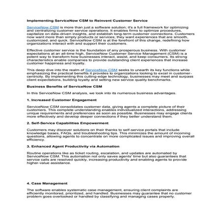 Implementing ServiceNow CSM to Reinvent Customer Service.pdf