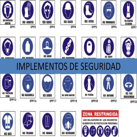 Implementos de seguridad