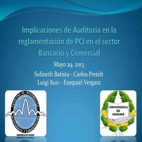 Auditoría de Sistemas y reglamentacion PCI
