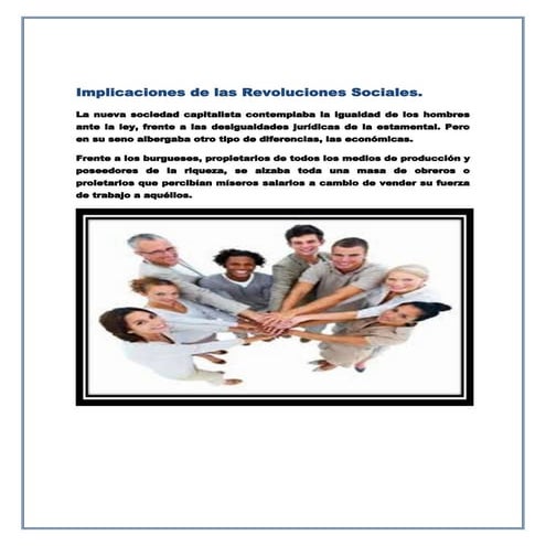 Implicaciones de las revoluciones sociales 1